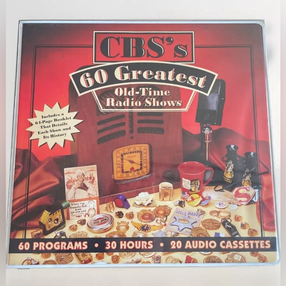 CBS's 60 Greatest Old-Time Radio Shows 30 Hours 20 Cassettes Book